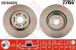 Диск тормозной. Toyota Avensis, AZT255, AZT250, ADT250, AZT251, CDT250 Двигатели: 2AZFSE, 1CDFTV, 1ADFTV, 1AZFSE