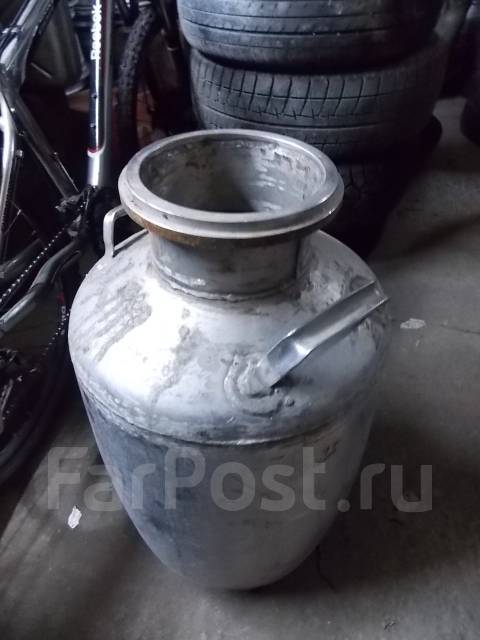 Бидон 40 литров из нержавейки, б/у, в наличии. Цена: 5 000₽ в Хабаровске