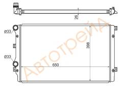 Радиатор VOLKSWAGEN GOLF V 03-/ TOURAN 03-/AUDI A3 03-12/AUDI TT 06-/SKODA SUPERB 08- см.комментарий SAT SGVW0008