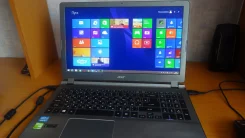 Acer Aspire V5-572PG-53338G50amm. 15.6", 1,3����, ��� 8 ��, ���� 550���, WiFi, Bluetooth