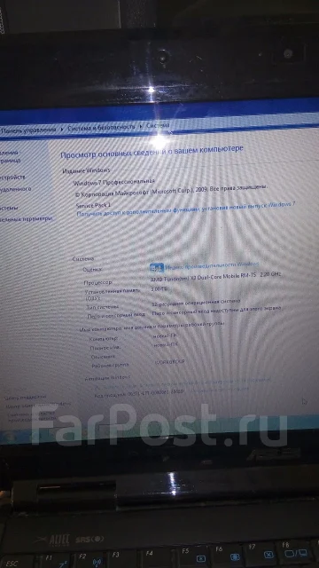 Asus K40AB. 14", 2,5����, ��� 3072 ��, ���� 250���, WiFi: 1, Bluetooth: 1, ����������� �� 1��. ����