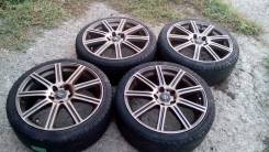 R18 a-tech final speed + резина 215/40 r18. 7.5x18 5x114.30 ET48 ЦО 73,0 мм.