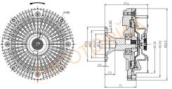 Вискомуфта Toyota (N0012445)