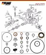 Ремкомплект тнвд. Nissan: Bluebird, Vanette, Serena, Laurel, Patrol, Safari Ford Laser, BF3PF, BF3VF, BF5PF, BF5RF, BF5VF, BF6MF, BF7PF, BF7VF, BFMPF...