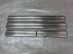 Накладка на порог. Nissan X-Trail, HNT32, HT32, NT32, T32 Двигатели: MR20DD, QR25DE, R9M