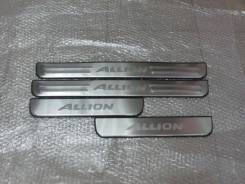 Накладка на порог. Toyota Allion, AZT240, NZT260, ZRT261, ZZT240, NZT240, ZZT245, ZRT265, ZRT260 Двигатели: 1AZFSE, 1NZFE, 3ZRFAE, 1ZZFE, 2ZRFE