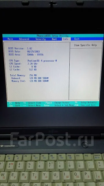 Fujitsu LifeBook. 15", 2����, ��� 256 �� � ������, ����������� �� 1��. ����