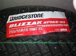 Bridgestone Blizzak Spike-01. Зимние, шипованные, без износа, 4 шт