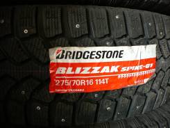 Bridgestone Blizzak Spike-01. Зимние, шипованные, без износа, 4 шт