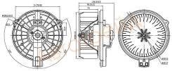 Мотор отопителя салона LEXUS GS300/400/430 97-05/RX300 97-03/SC430 01-10 SAT ST-87103-30390