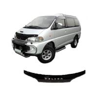 Дефлектор капота. Mitsubishi Delica, PD8W, P35W, PE6W, P25W, PA4W, PB5W, PF6W, PA5W, PB4W, PF8W, PE8W, PD6W, PC4W, PC5W Двигатели: 4M40, 4D56, 6G72, 4...