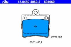 Колодки тормозные. Mercedes-Benz C-Class, W202 Двигатели: M111E18, M111E20, M111E22, M111E23, OM601, OM604D20, OM604D22, OM605D25, OM611DELA