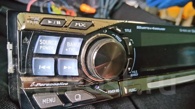 Процессорная магнитола Alpine CDA-9853J, 1 DIN — 178x50 мм, б/у, в