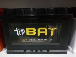 Topbat. 75 А.ч., Обратная (левое), производство Россия