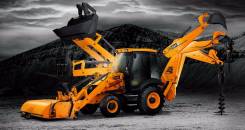 Аренда, услуги ямобура, экскаватора-погрузчика JCB 3cx. Буроям