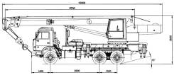 Галичанин КС-55713-1. Автокран КС-55713-1, 11 762 куб. см., 25 000 кг., 21 м.