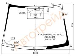 Стекло лобовое в клей без полосы TOYOTA YARIS VITZ 3D/5D HBK 2006- XYG 8370AGSVW1C-CL LFW/X