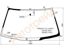 Стекло лобовое в клей без полосы TOYOTA RAV4 #A2# 00-05 3/5D XYG FW02217-CL LFW/X