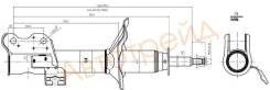 Стойка передняя NISSAN AD/PRESEA/PULSAR/SENTRA/SUNNY/WINGROAD 90-96 RH SAT ST-54302-4H225