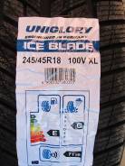 Uniglory Ice Blade. Зимние, без шипов, 2016 год, без износа, 4 шт