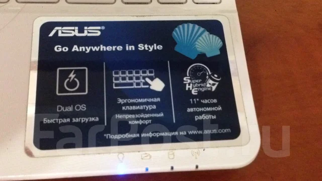 Asus. ��� 1536 ��, WiFi: 1, Bluetooth: 1, ����������� �� 10��. ����