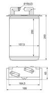 Радиатор отопителя салона NISSAN DIESEL MK650 93-99