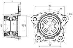 Подшипник задней ступицы Toyota Corona, Carina, Caldina 2WD 92-01 NSK 30BWK10