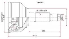 Шрус MAZDA 626/Capella GCEP/Ford Telstar FE/RF 82-87 MZ-002