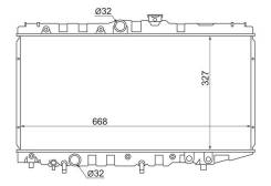 Радиатор TOYOTA COROLLA/CORONA/CARINA АТ170/SPRINTER/LEVIN/TRUENO/CARIB 87-92 TY0002-AT170