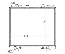 Радиатор MITSUBISHI DELICA L400/SPACE GEAR 3.0 6G72 94-06