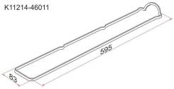 Прокладка клапанной крышки TY 1JZ/2JZ-GE, выпуск LH K11214-46011, левая SAT K1121446011