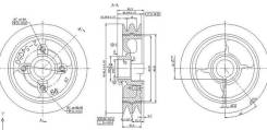 Шкив коленвала TOYOTA 2L/2LTE/3L/5L/5LE 89-