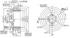 Шкив коленвала TOYOTA LITE/TOWNACE/NOAH 2C/3CE/3CT 93- ST-13408-64110