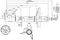 Стойка передняя TOYOTA COROLLA/FIELDER/ALLEX/RUNX/SPACIO/WILL VS 00-08 RH