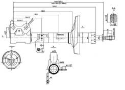 Стойка передняя TOYOTA COROLLA/FIELDER/ALLEX/RUNX/SPACIO/WILL VS 00-08 LH