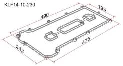 Прокладка клапанной крышки MZ LF, L3, Mazda 6/Atenza GG/GY, Premacy CP 02- KLF14-10-230 SAT KLF1410230