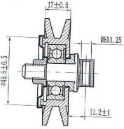 Ролик натяжителя ремня кондиционера 1KZ/2L/3L/5L/1B/15B/3B/1FZ ST-88440-60050 SAT ST8844060050