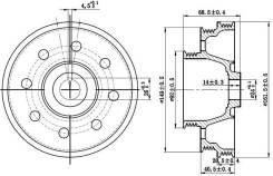 Шкив коленвала HONDA CIVIC/DOMANI/INTEGRA D13/D14/D15/ZC 91-