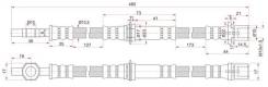 Шланг тормозной FR TOYOTA LITE/TOWNACE 92-96 LH=RH SAT ST9094702722