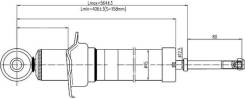 Стойка задняя TOYOTA ALTEZZA/MARK2/BLIT/CROWN/MAJESTA/PROGRESS/VEROSSA 00- LH=RH ST-48530-29875
