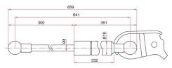 Амортизатор капота TOYOTA HARRIER/ RX330 03-