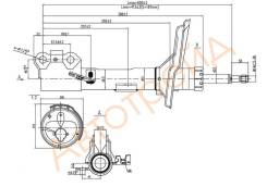 Стойка передняя TOYOTA HARRIER/KLUGER/HIGHLANDER/LEXUS RX330/350/400 03-09 RH SAT ST-48510-A9360