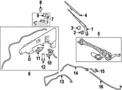 Щетка стеклоочистителя. Infiniti QX50, J50 Infiniti QX56, Z62 Infiniti QX70, S51 Infiniti QX80, Z62 Nissan Patrol, Y62 Двигатель VK56VD