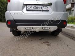 Накладка на бампер. Nissan X-Trail