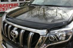 Дефлектор капота. Toyota Land Cruiser Prado, GDJ150L, GRJ151, GDJ150W, GRJ150, GDJ151W, GRJ150L, KDJ150L, GRJ150W, GRJ151W