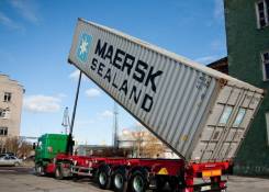 Grunwald. Полуприцеп-контейнеровоз самосвальный Gr-VCSt Tipper, 32 000 кг.