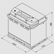 Аккумулятор Tungstone Prof 60Ач (590А) Sb/Ca (Гибридная)+Скидки в Новосибирске Tungstone. 60 А.ч., Прямая (правое), производство Россия