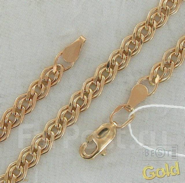 Золотая цепь плетения "нонна" Ювелирный интернет магазин "Взлате"