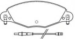 Тормозные колодки передние с датчиком CITROEN C5 01- Akyoto AKD-0184