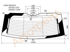 L494 RW/H/X XYG Стекло заднее (крышка багажника) с обогревом RANGE ROVER SPORT 2014-
